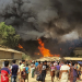 A fire swept through a Rohingya refugee camp